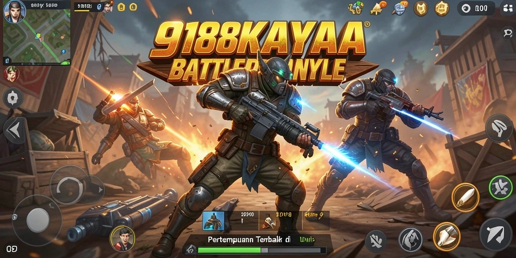 Tampilan gameplay mendebarkan di 918KAYA Battle Royale.
