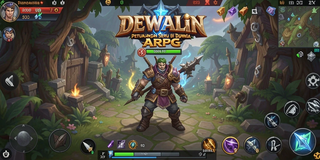 Screenshot gameplay DEWALIN menampilkan aksi seru dalam pertempuran ARPG.