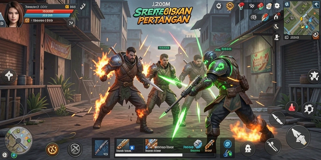 Tangkapan layar gameplay J200M yang menarik dan penuh strategi.
