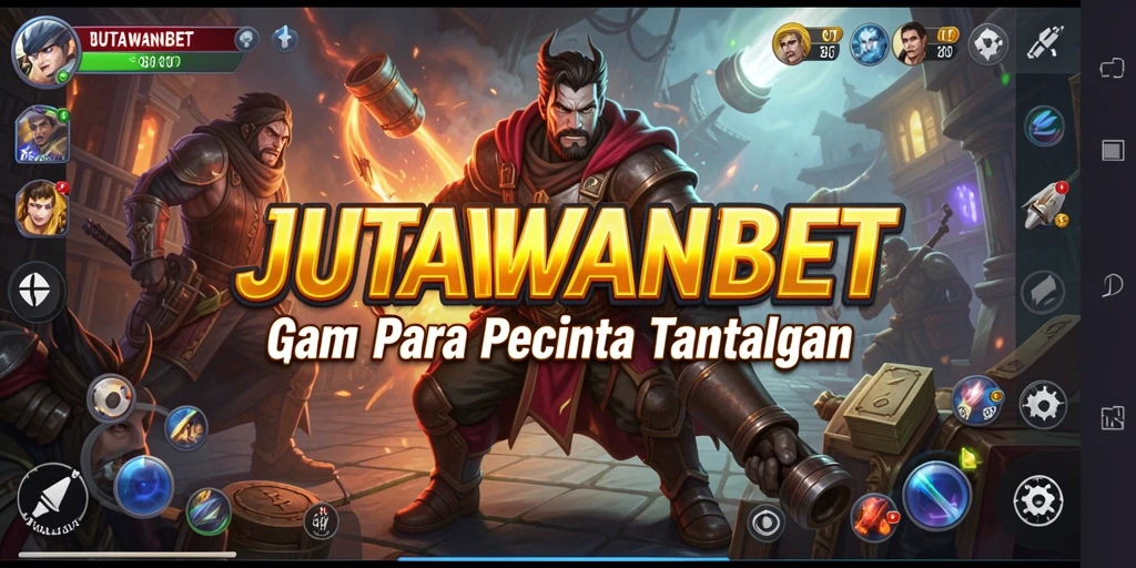 Screenshot Gameplay JUTAWANBET menampilkan aksi strategi yang intens.