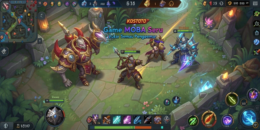 Tampilan gameplay KOSTOTO dengan aksi pertempuran seru.