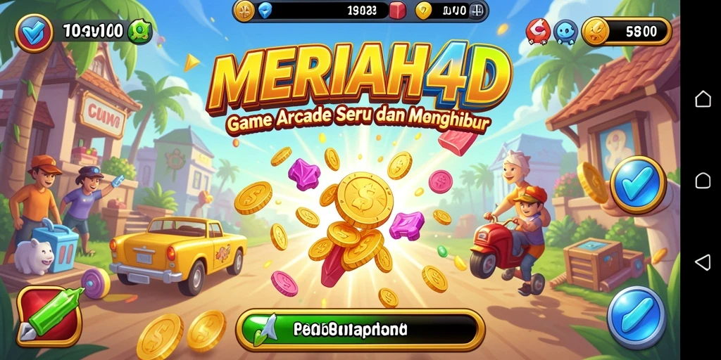 Tampilkan gameplay seru MERIAH4D dengan berbagai level menantang.