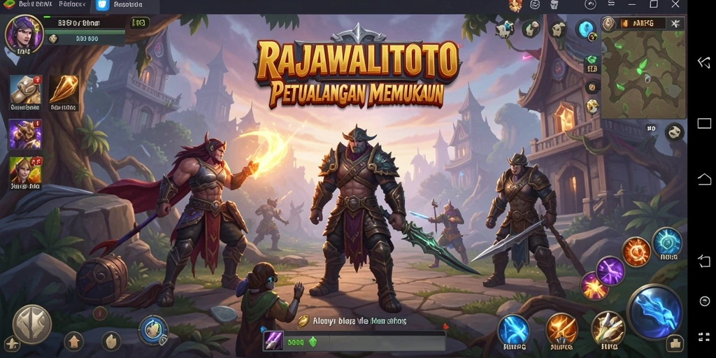 Screenshot menampilkan aksi seru gameplay ARPG dalam RAJAWALITOTO.