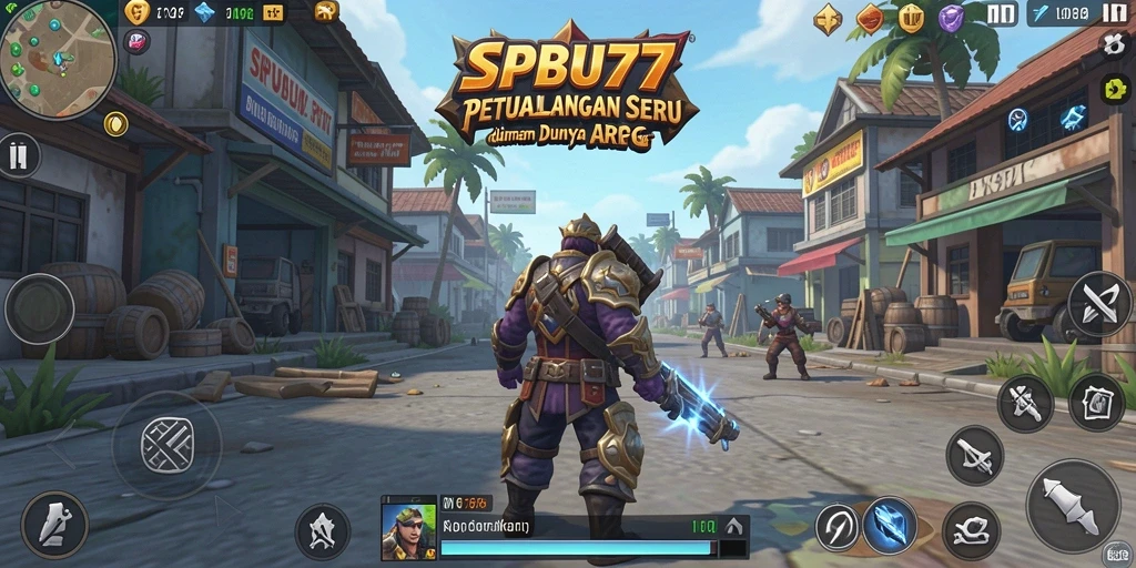 Tampilan utama gameplay SPBU77 dengan aksi petualangan ARPG yang seru.