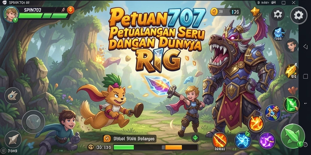 Tangkapan layar SPIN707 menampilkan aksi pertarungan RPG yang mendebarkan.