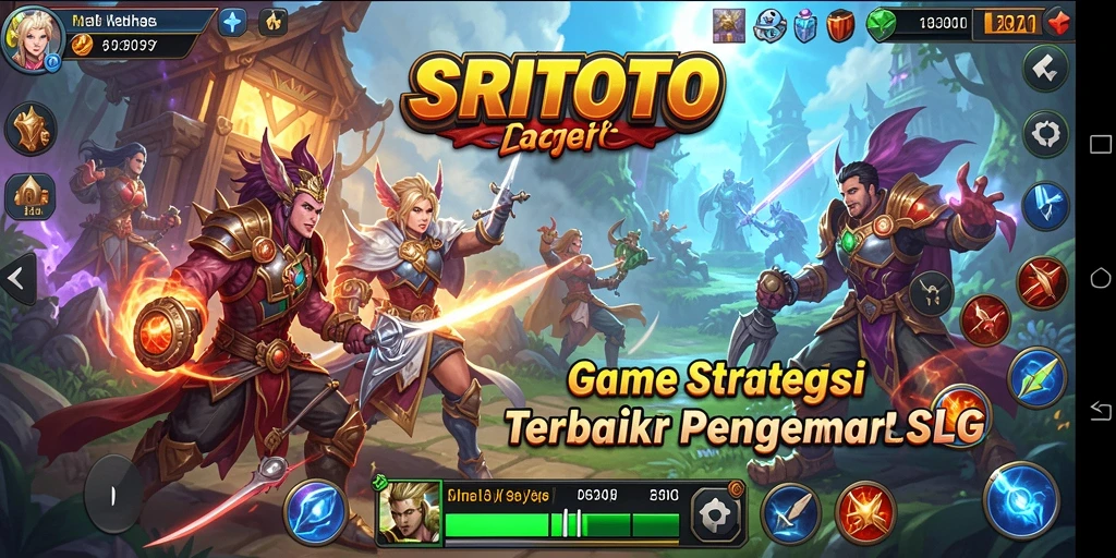 Tangkapan layar gameplay SRITOTO menunjukkan aksi strategi intens dan grafis menawan.