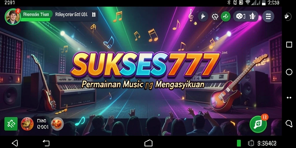 Screenshot gameplay SUKSES777 yang menampilkan pengalaman bermain musik yang menarik.
