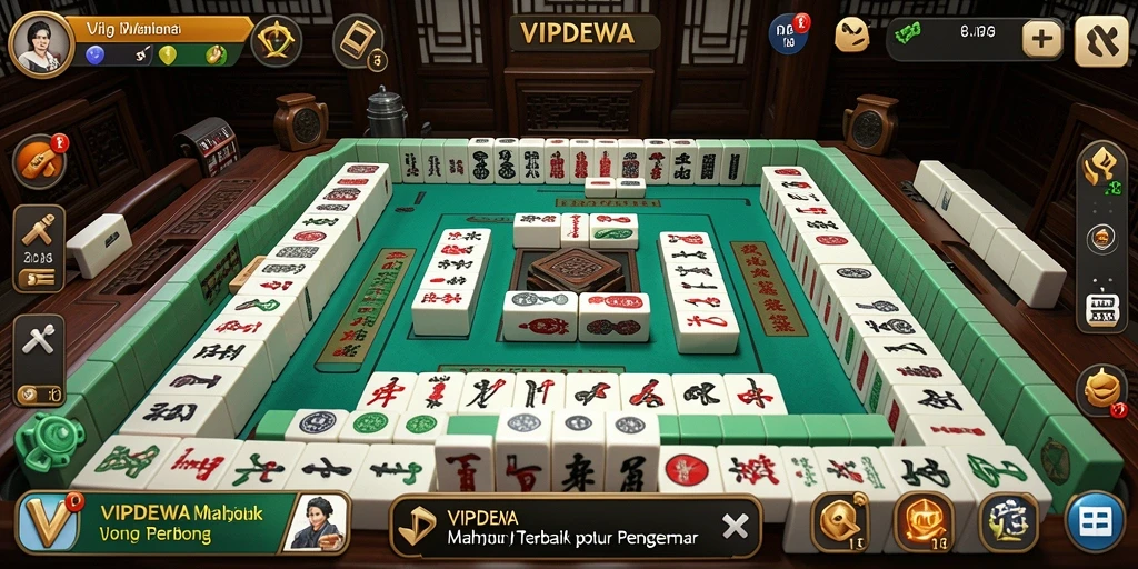 Screenshot gameplay VIPDEWA dengan aksi Mahjong yang seru.