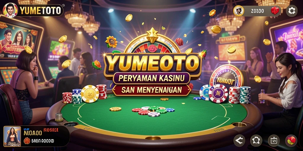 Tampilan gameplay seru di YUMETOTO dengan banyak pilihan permainan Kasino.